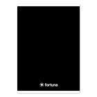 Füzet vonalas FORTUNA Monocolor A/5 32 lapos 21-32 4-8.osztályos fekete