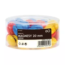 Táblamágnes GRAND 20mm 60 darabos vegyes színű