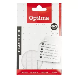 Gyurmaragasztó OPTIMA 50 g fehér 60 kocka/csomag