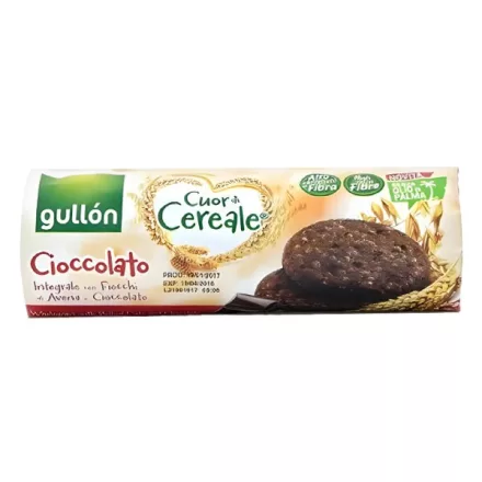 Gabonakeksz GULLON élelmi rostban gazdag csokoládéval 280 g