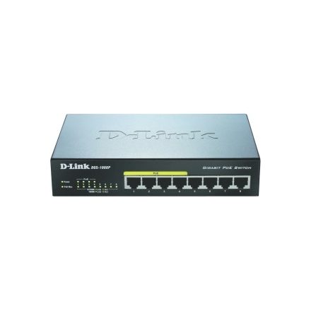 D-Link DGS-1008P/E 8 Port Gigabit Ethernet PoE Switch