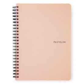 Spirálfüzet vonalas PASTELINI A/5 60 lapos barack