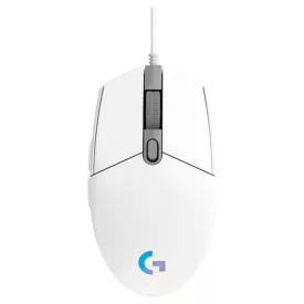   Egér vezetékes LOGITECH G203 Lightsync USB 6 gombos 8000 DPI fehér