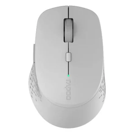 Egér vezeték nélküli RAPOO M300 bluetooth 2,4 GHz 6 gombos világosszürke