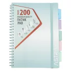 Spirálfüzet kockás ASTRA PAP A/4 100 lapos perforált színregiszteres Ombre Pasztell