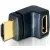 DeLock Adapter HDMI male > HDMI female 90° up