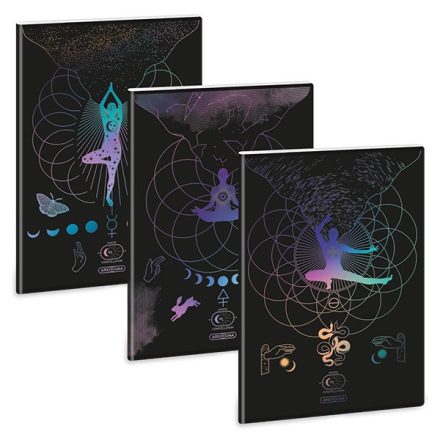 Füzet vonalas ARS UNA A/4 40 lapos Extra kapcsos Mystic Constellation