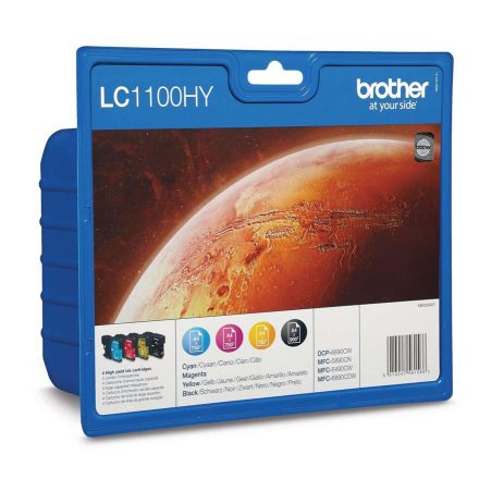 Brother LC1100HY nagykapacitású kit (Cyan, Magenta, Yellow, Black)