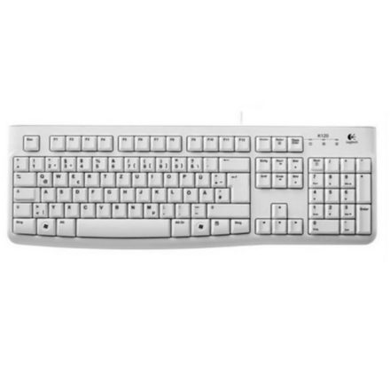 Logitech K120 Német USB billentyűzet White DE OEM