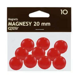 Táblamágnes GRAND 20mm piros 10 darabos