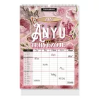Falinaptár LIZZYCALENDAR B/4 álló spirálozott Anyu tervezője scarpbook style 2027