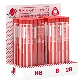   Grafitceruza display ICO Süni háromszög HB,B,2B 184 darabos