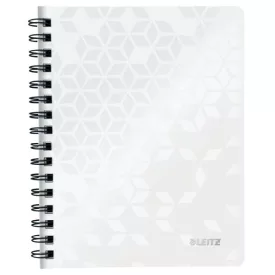 Spirálfüzet kockás LEITZ Wow A/5 80 lapos fehér
