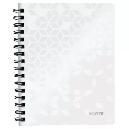 Spirálfüzet kockás LEITZ Wow A/5 80 lapos fehér