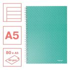 Spirálfüzet vonalas ESSELTE A/5 80 lapos Colour Breeze zöld