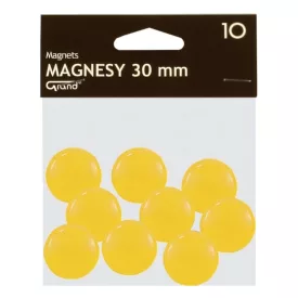Táblamágnes GRAND 30 mm sárga 10 darabos