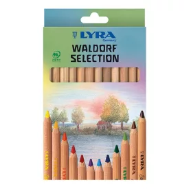   Színes ceruza LYRA Super Ferby Waldorf háromszögletű vastag 12 darabos készlet
