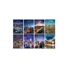 Füzet vonalas STREET A/4 52 lapos Skyline