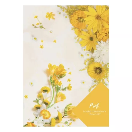 Tanári zsebkönyv TOPTIMER Prof fóliázott papírborító A/5 heti 145x205 mm Frézia 2026-2027