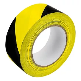 Jelzőszalag GRAND 48mm x 50m öntapadós sárga-fekete