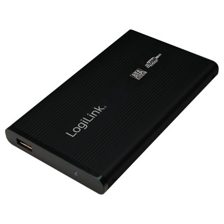 Logilink 2,5" SATA USB 2.0 Aluminium Black