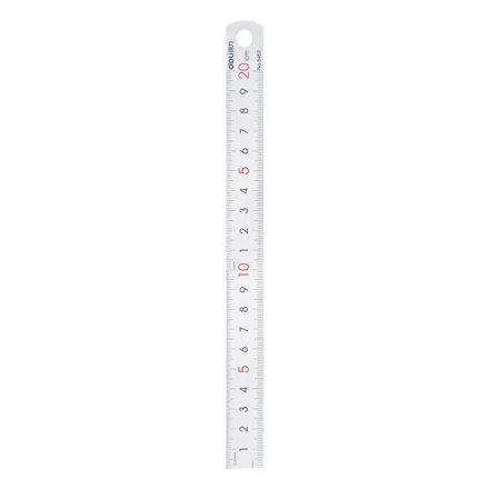 Vonalzó DELI fém 20 cm