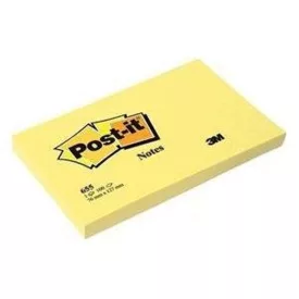   Öntapadós jegyzettömb 3M Post-it 655 76x127mm sárga 6x100 lap