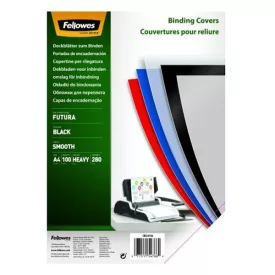   Előlap FELLOWES Futura A/4 280 mikron polipropilén matt fekete 100/csom