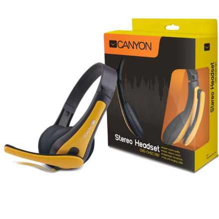 Canyon CNS-CHSC1BY Headset Black/Yellow