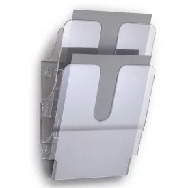   Prospektustartó DURABLE Flexiplus A/4 álló fali 2 részes átlátszó