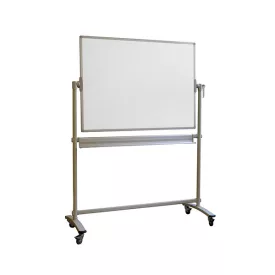   Átfordítható tábla MEMOBE mobil mágneses kétoldalas 100x150 cm magasság 185 cm állvánnyal