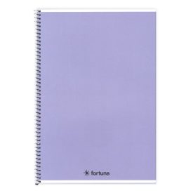   Spirálfüzet vonalas FORTUNA Monocolor A/5 70 lapos pasztell lila