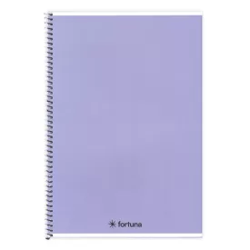   Spirálfüzet vonalas FORTUNA Monocolor A/5 70 lapos pasztell lila