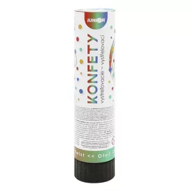 Konfetti ágyú JUNIOR 20 cm metál karika