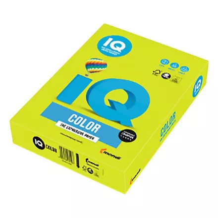 Fénymásolópapír színes IQ Color A/4 80 g neon zöld NEOGN 500 ív/csomag