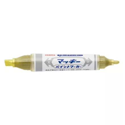 Lakkmarker kétvégű ZEBRA Mckie olajbázisú vastag 2-8 mm arany