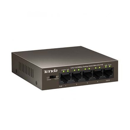 Tenda TEF1105P-4-63W 5-p PoE 10/100Mbps unmanaged Switch