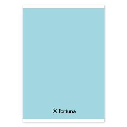 Füzet vonalas FORTUNA Monocolor A/5 32 lapos 21-32 4-8.osztályos pasztell kék