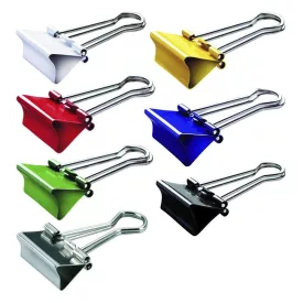 Binder csipesz MAUL 19 mm színes 12 darabos