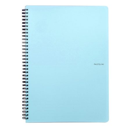 Spirálfüzet vonalas PASTELINI A/4 60 lapos kék