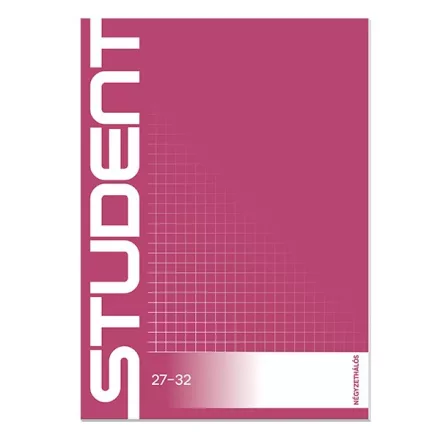 Füzet kockás ICO Student A/5 32 lapos 27-32