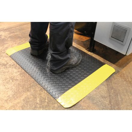 DECKPLATE szőnyeg fekete/sárga 0,6x0,9