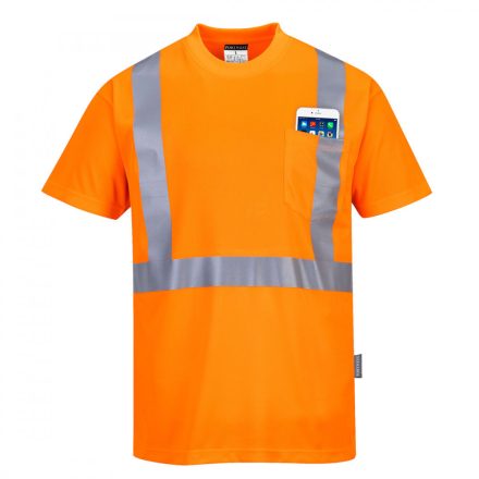 HiVis póló zsebbel