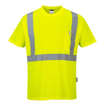 HiVis póló zsebbel